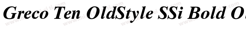 Greco Ten OldStyle SSi Bold Old Sty字体转换